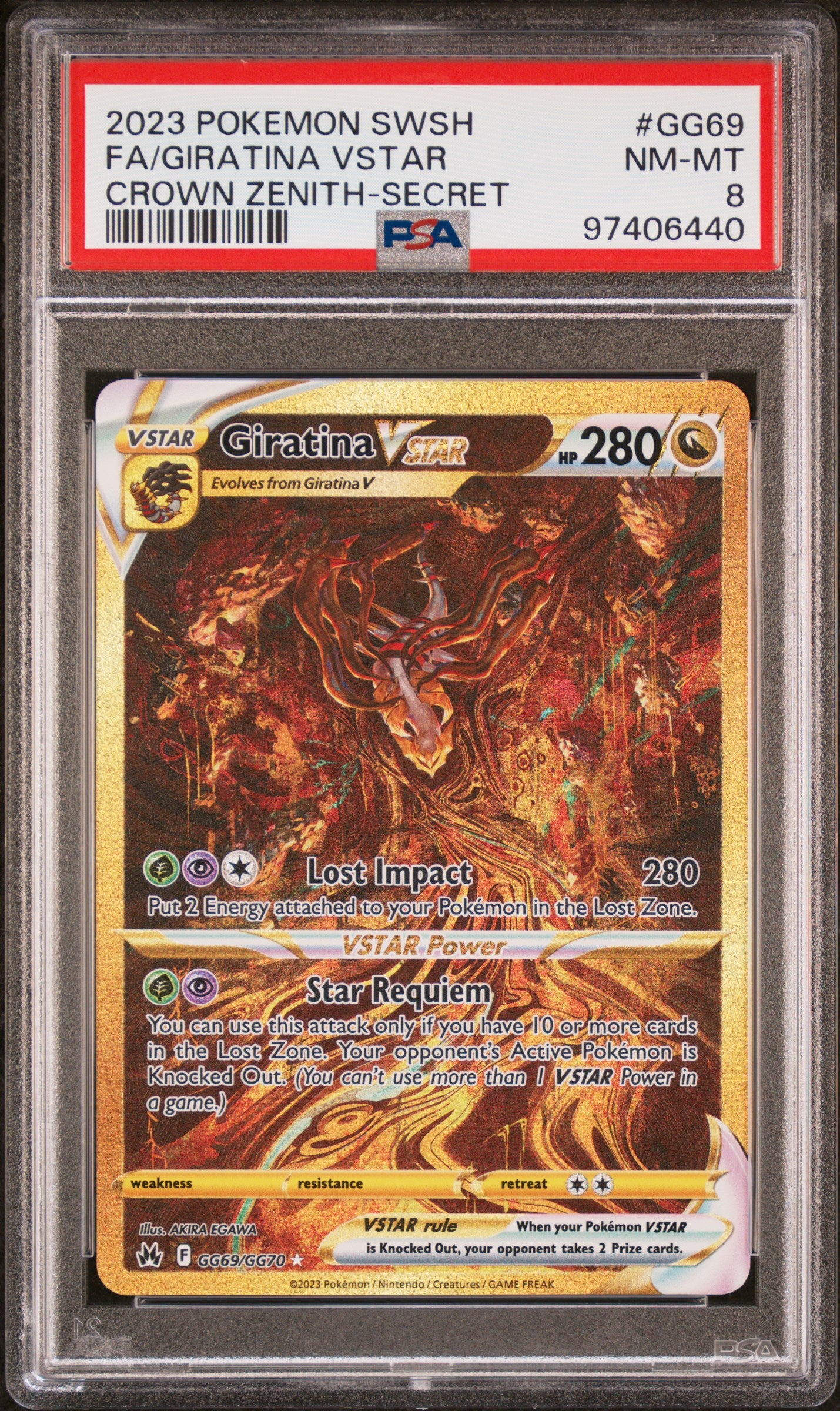2023 GIRATINA Vstar Crown Zenit Secret