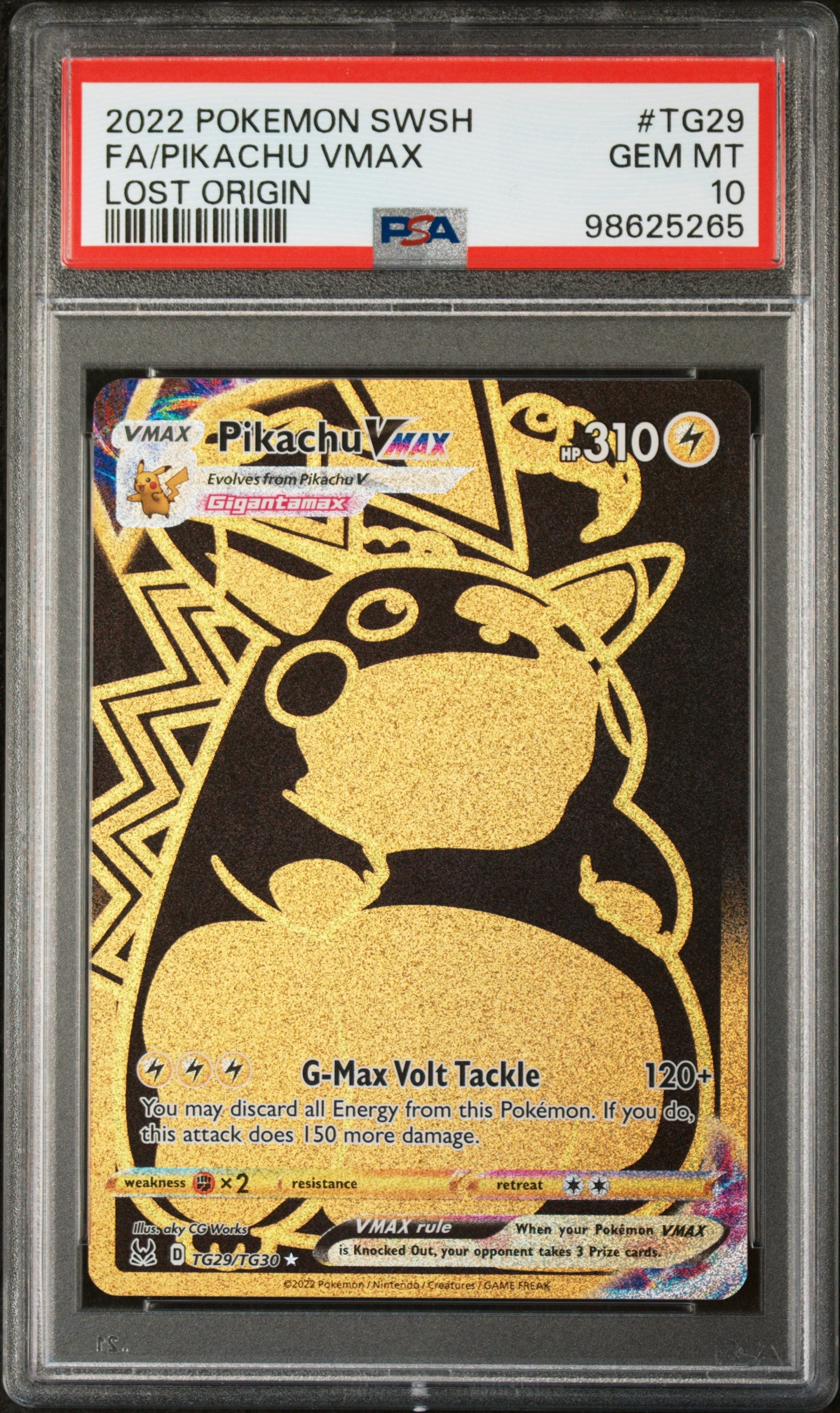 2022 SWSH FA/PIKACHU VMAX LOST ORIGIN