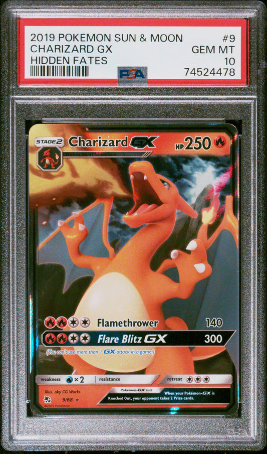 2019 SUN & MOON CHARIZARD GX HIDDEN FATES