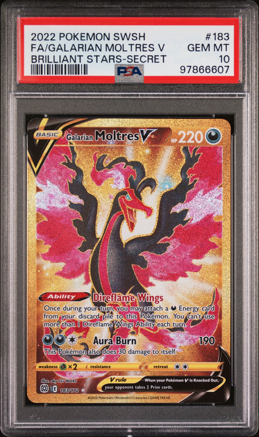 2022 SWSH FA/GALARIAN MOLTRES V BRILLIANT STARS-SECRET