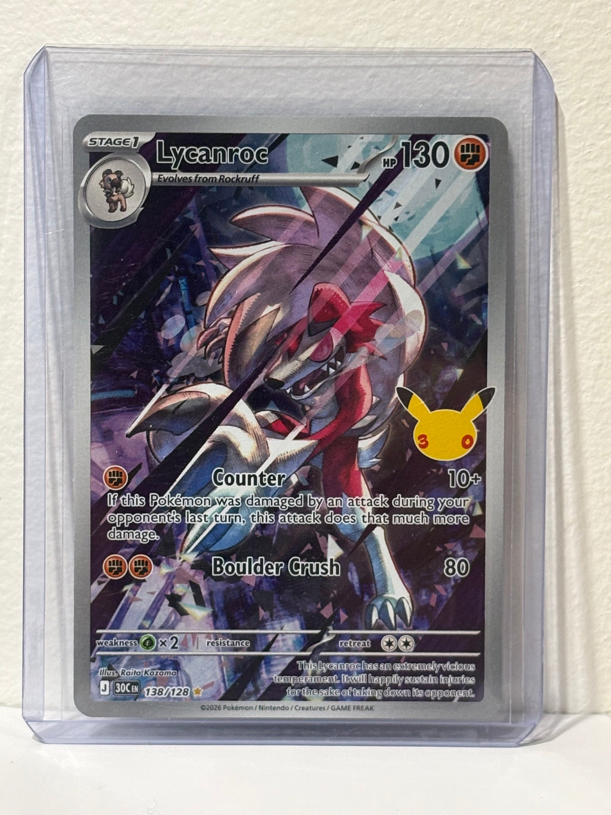 Lycanroc - 30th - Celebration - Pokémon TCG
