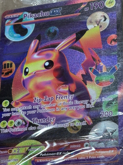 Pikachu ex - 30th - Celebration - Pokémon TCG
