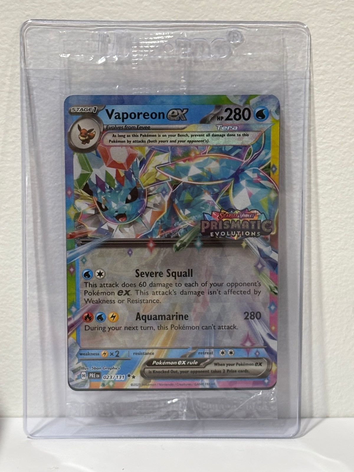 Vaporeon ex - PROMO - STAMP - Scarlet&Violet - Pokémon TCG