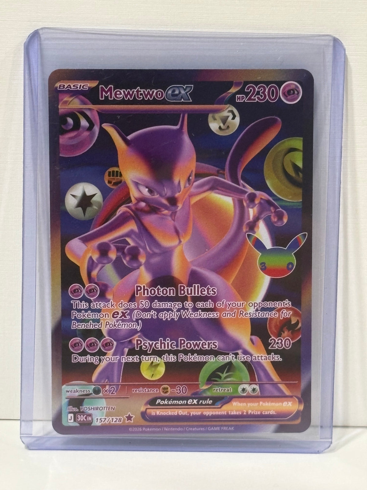 Mewtwo ex - 30th - Celebration - Pokémon TCG