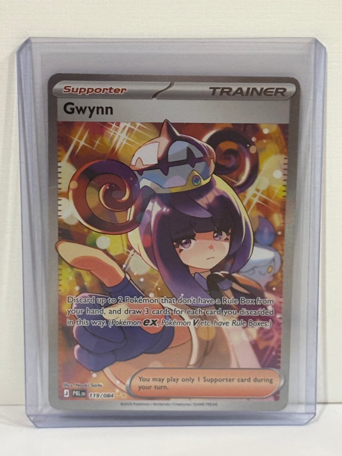 Gwynn - trainer - Pitch Black - Pokemon TCG