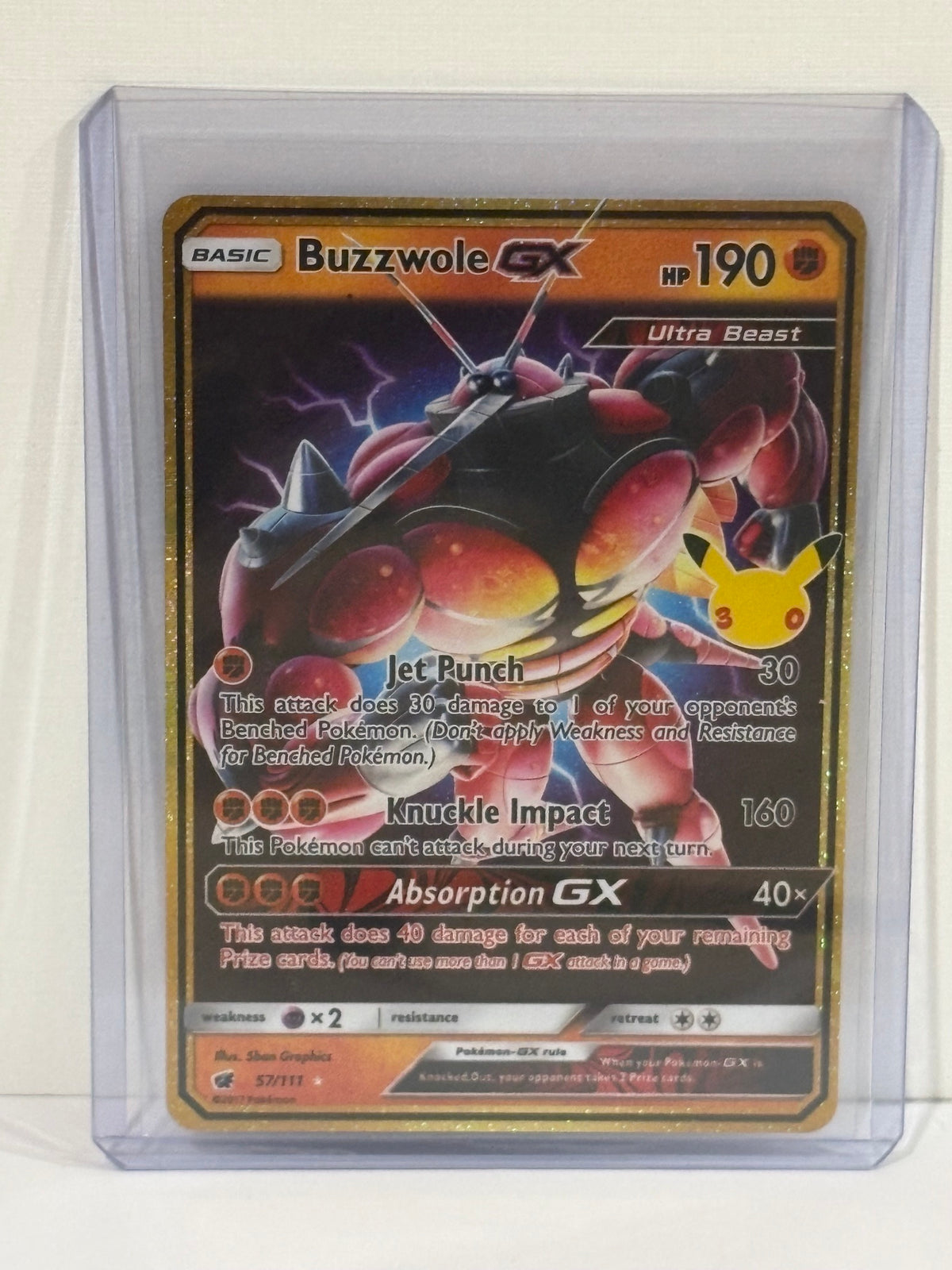 Buzzwole GX - 30th - Celebration - Pokemon TCG