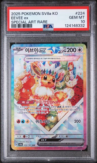 2025 EEVEE  ex Special Art rare Korean